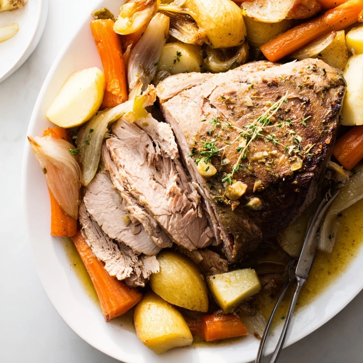 Hearty Slow Cooker Pork Roast with Root Vegetables, perfect for family dinners and cozy nights.