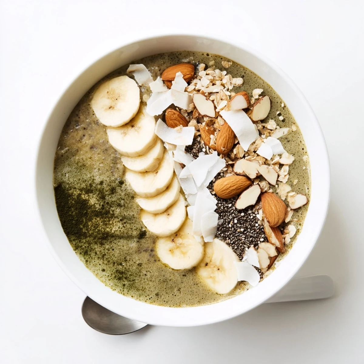High-Protein Eggnog Matcha Oats