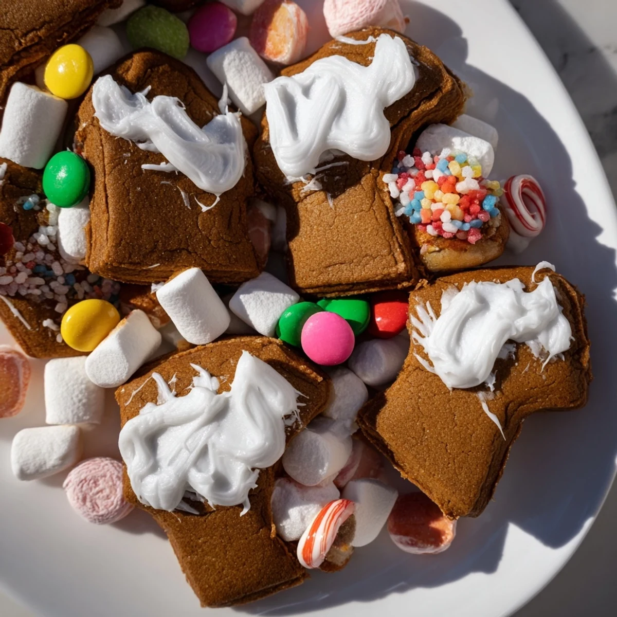 The aroma of freshly baked gingerbread fills the air as guests decorate their Gingerbread House Board.