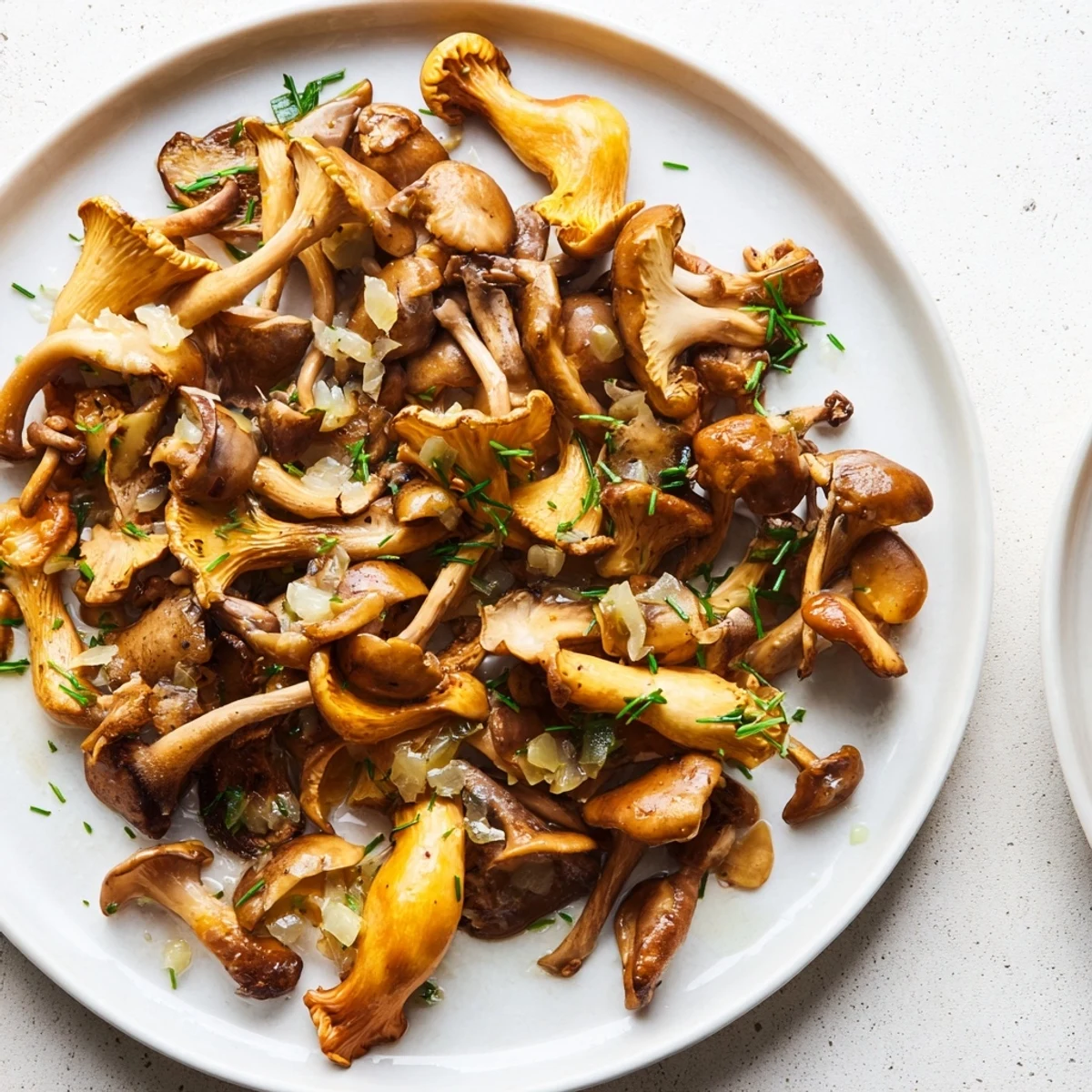 Vibrant photo of steaming Enchanted Forest Mushrooms garnished with parsley, a perfect side dish.