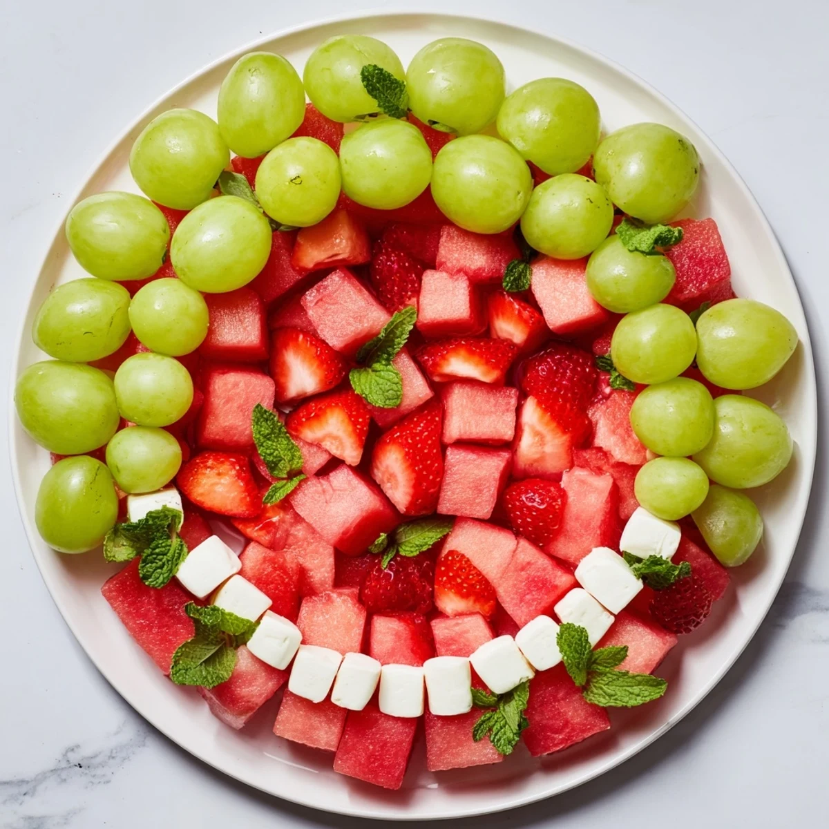 Bright and beautiful Summer Watermelon Slice platter: fresh components forming a refreshing party snack.