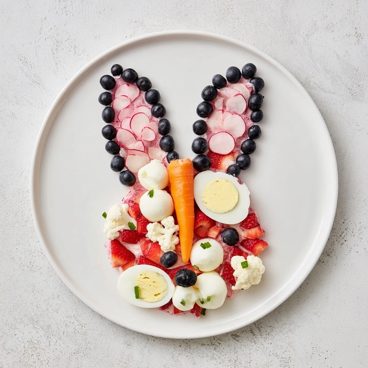 Imagine a festive Bunny Silhouette appetizer: a delicious assortment perfect for Easter and spring.