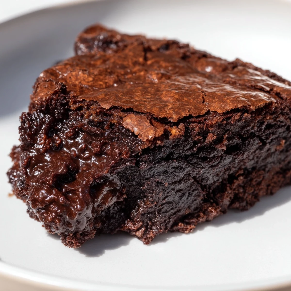 Indulge in a spoonful of molten chocolate Ina Garten Brownie Pudding fresh from the oven, so delicious.