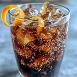 Refreshing orange zest cold brew coffee tonic, a vibrant, zesty brunch drink.