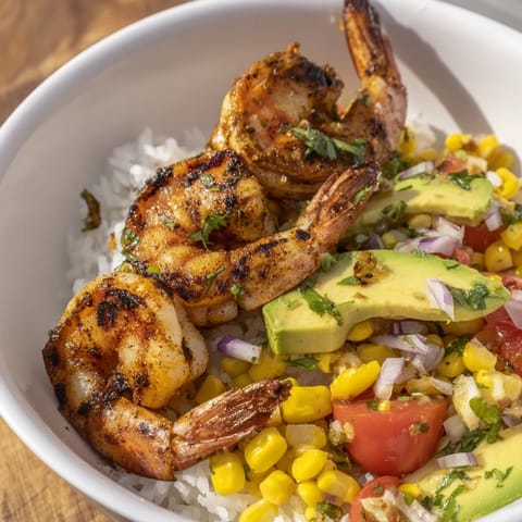 Easy Grilled Shrimp Bowl
