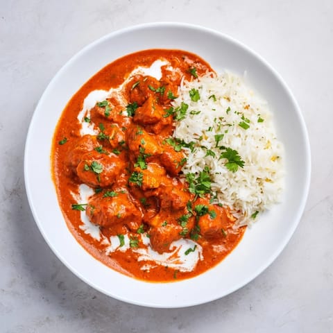 Butter Chicken with Rice Pilaf