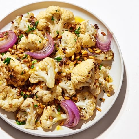 Warm Roasted Cauliflower Salad