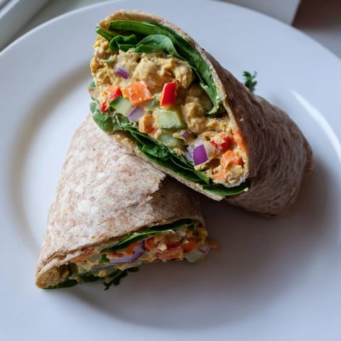 Chickpea Salad Wraps