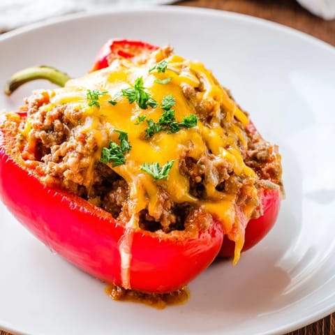 Sloppy Joe Stuffed Peppers
