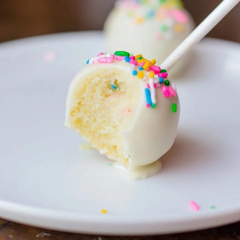 Lightened Sugar Cookie Pops