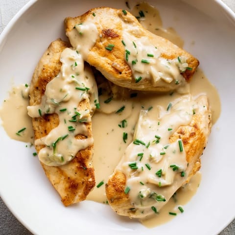 Lighter Creamy Tarragon Chicken