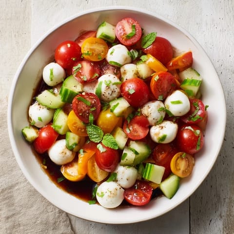 Simple Holiday Chopped Caprese