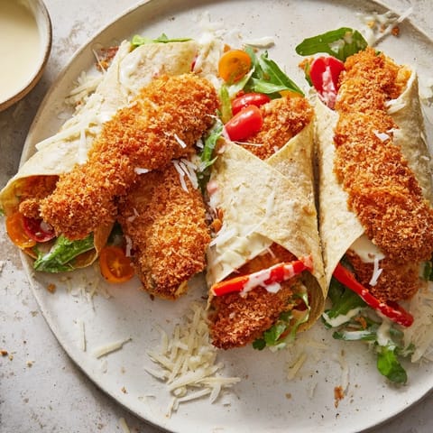 Crispy Santa Hat Chicken Wrap