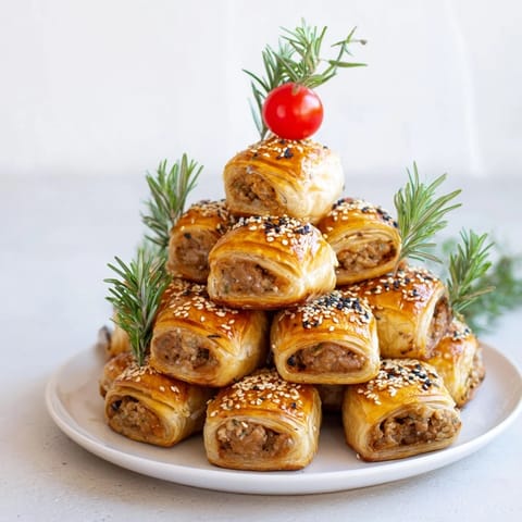 Mini Sausage Roll Tree