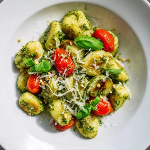 Crispy Gnocchi with Pesto