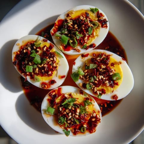 Chili Oil Jammy Eggs