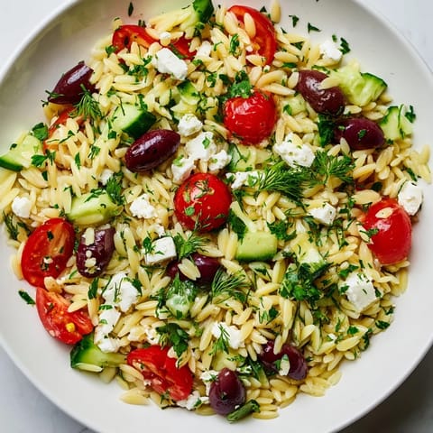 Greek Orzo Salad with Feta