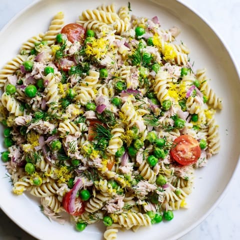 Lemony Tuna Pasta Salad