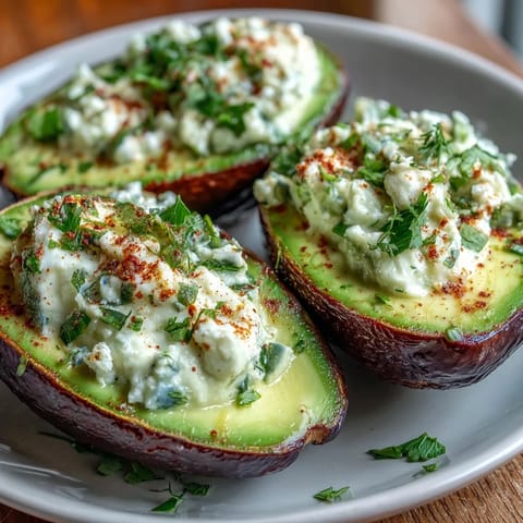 Creamy green avocado deviled eggs with fresh herbs, perfect for spring parties and healthy snacking.