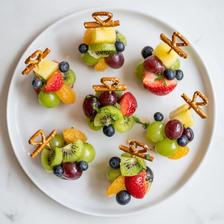 Vibrant Ornament Fruit Medley, a delightful mix of grapes, kiwi, and berries, ready to serve as a party dessert.