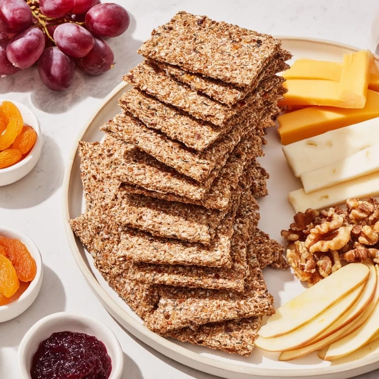 Get ready for the Gourmet Crackers! Artisanal crackers paired with sweet preserves and fresh fruits.