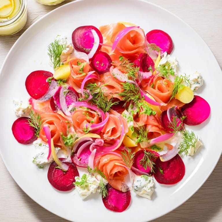 Enjoy a delicious Winter Harvest Smoked Salmon Board, featuring toasted bread and fresh dill for guests.