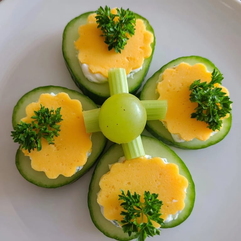 Vibrant image of the Lucky Four-Leaf Clover Snack, a delicious and easy healthy snack idea.