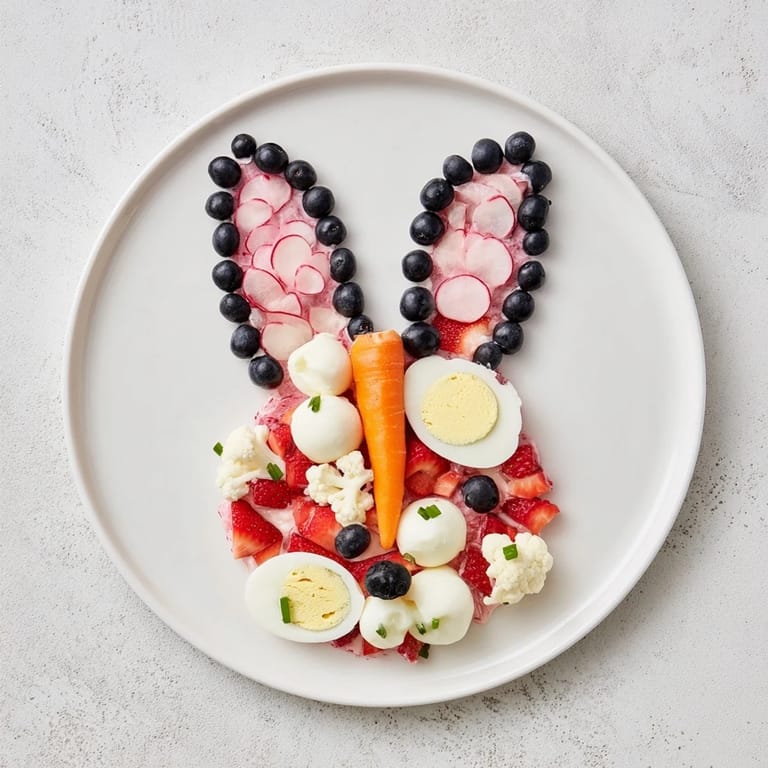 Imagine a festive Bunny Silhouette appetizer: a delicious assortment perfect for Easter and spring.