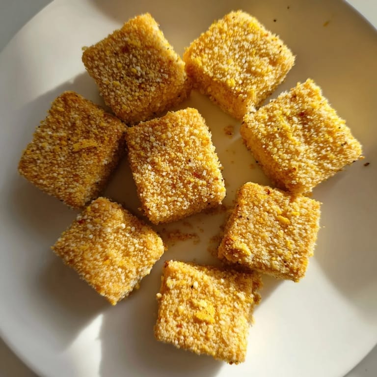 Crunchy, golden-brown crispy tofu nuggets ready to be dipped and enjoyed with your favorite sauce.