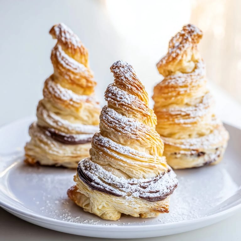 Freshly baked and golden, these festive Nutella Pastry Christmas Trees are a delicious, flaky, and fun treat.