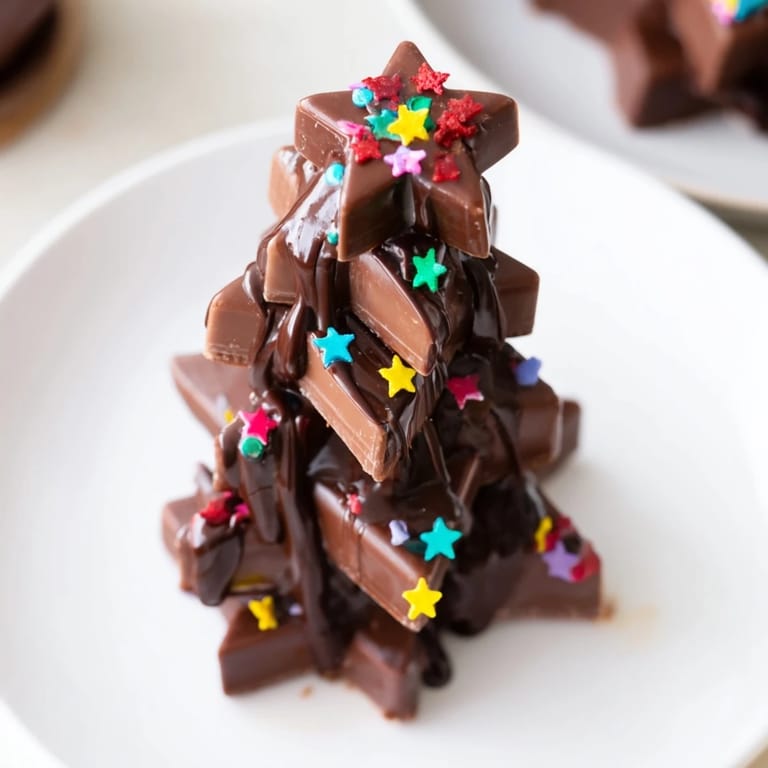 Easy-to-make Chocolate Kinder Christmas Trees, a delicious European dessert perfect for kids and adults.