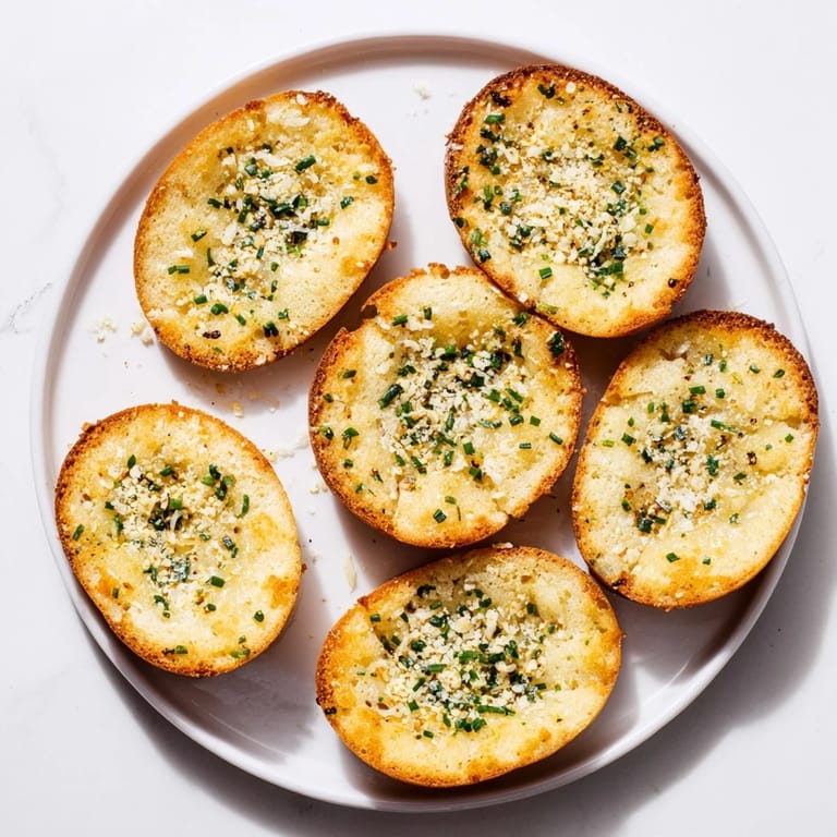 Savory Cloud Bread toast with garlic and Parmesan, served warm alongside a creamy marinara dip.