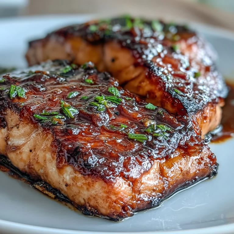 Savory miso salmon fillet glistening, nestled on vibrant sautéed spinach.