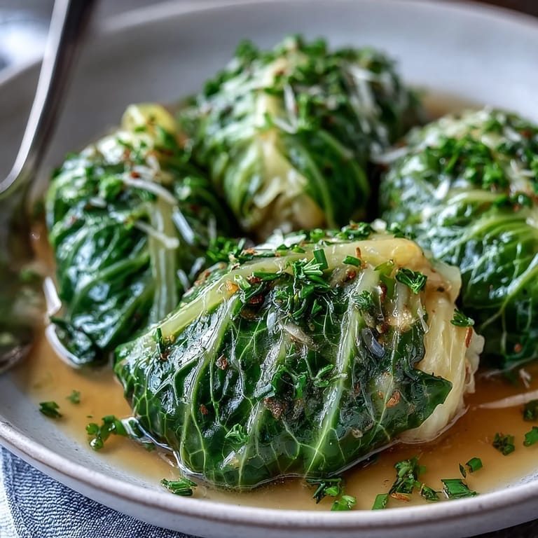 A comforting bowl of Herby Cabbage in Parmesan Broth served with crusty bread and extra grated cheese.