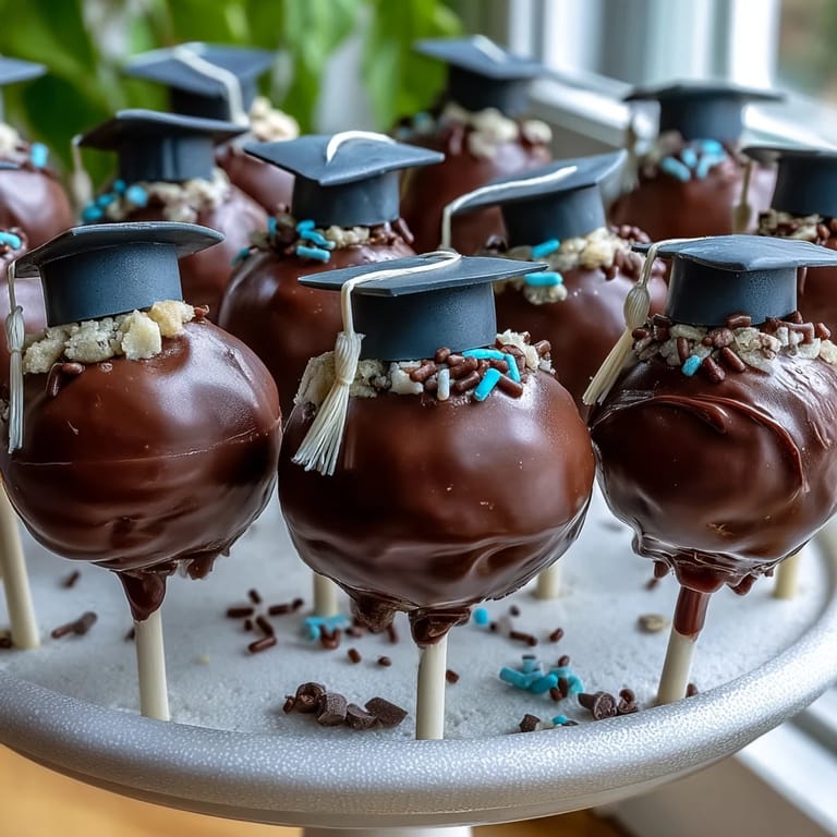 Sweet, personalized graduation cake pops, a delicious treat for any graduate.